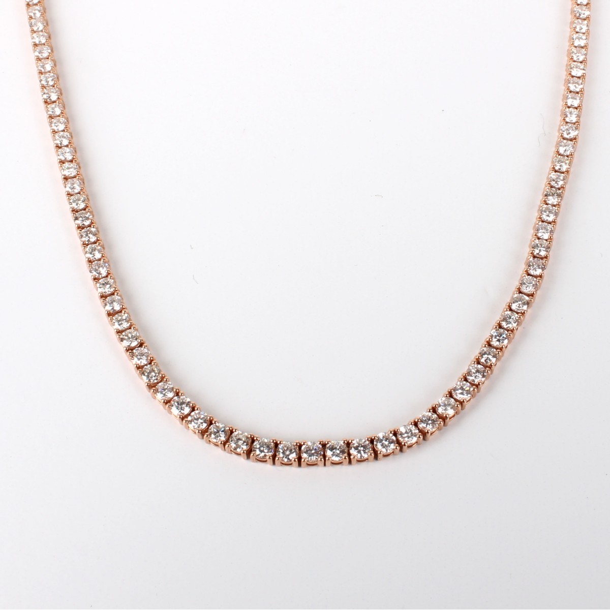 Diamond and 14K Tennis Necklace
