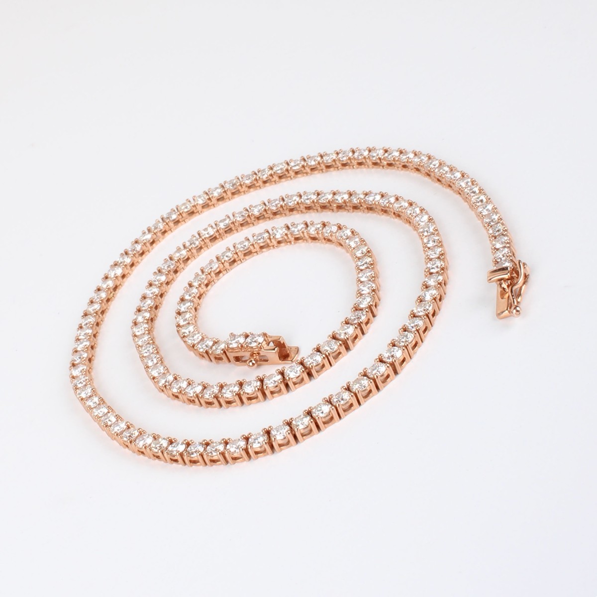 Diamond and 14K Tennis Necklace