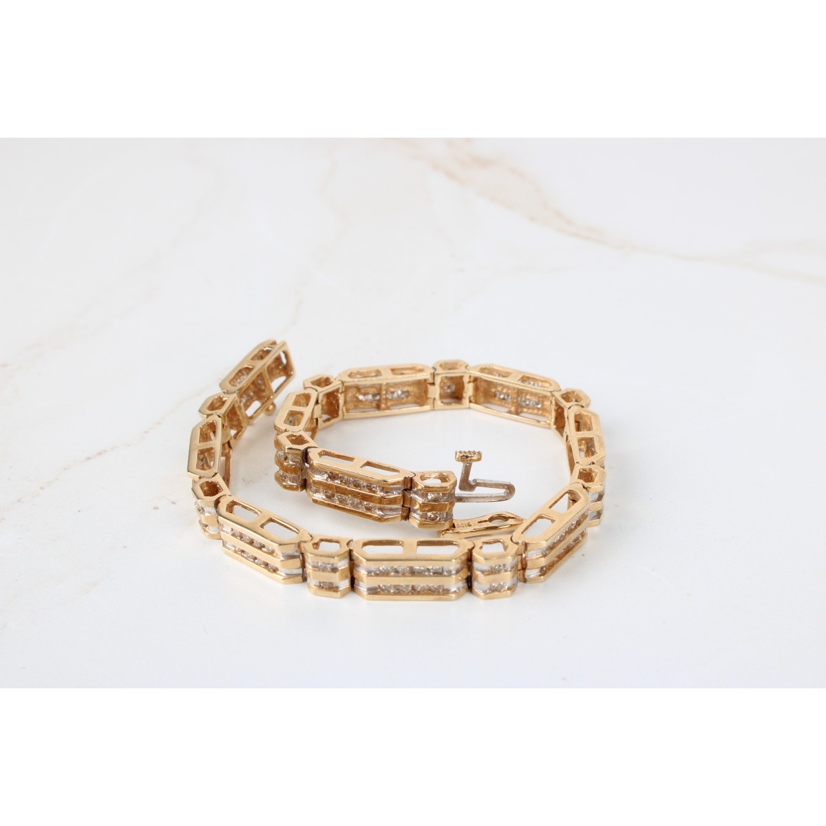 Diamond and 14K Bracelet