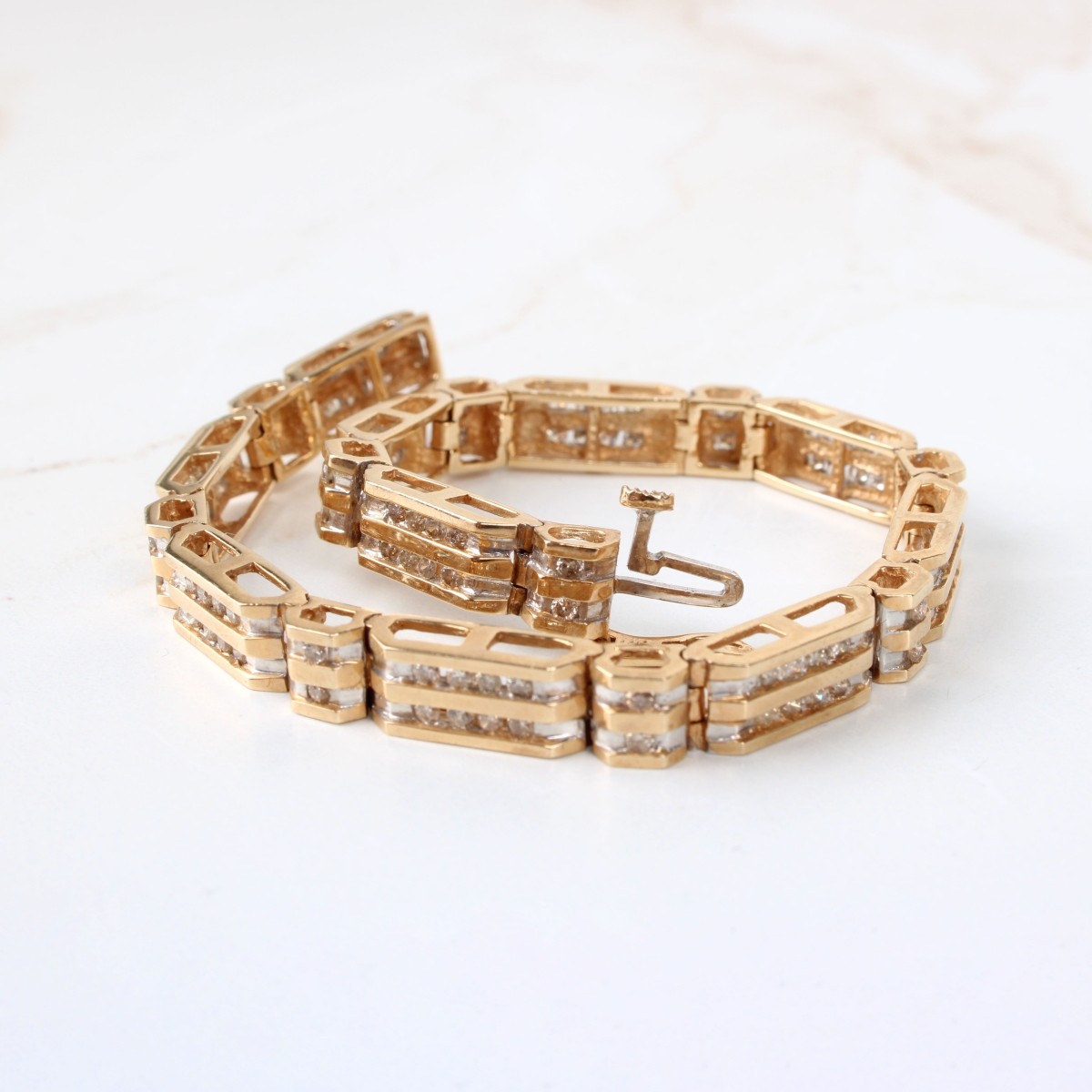 Diamond and 14K Bracelet