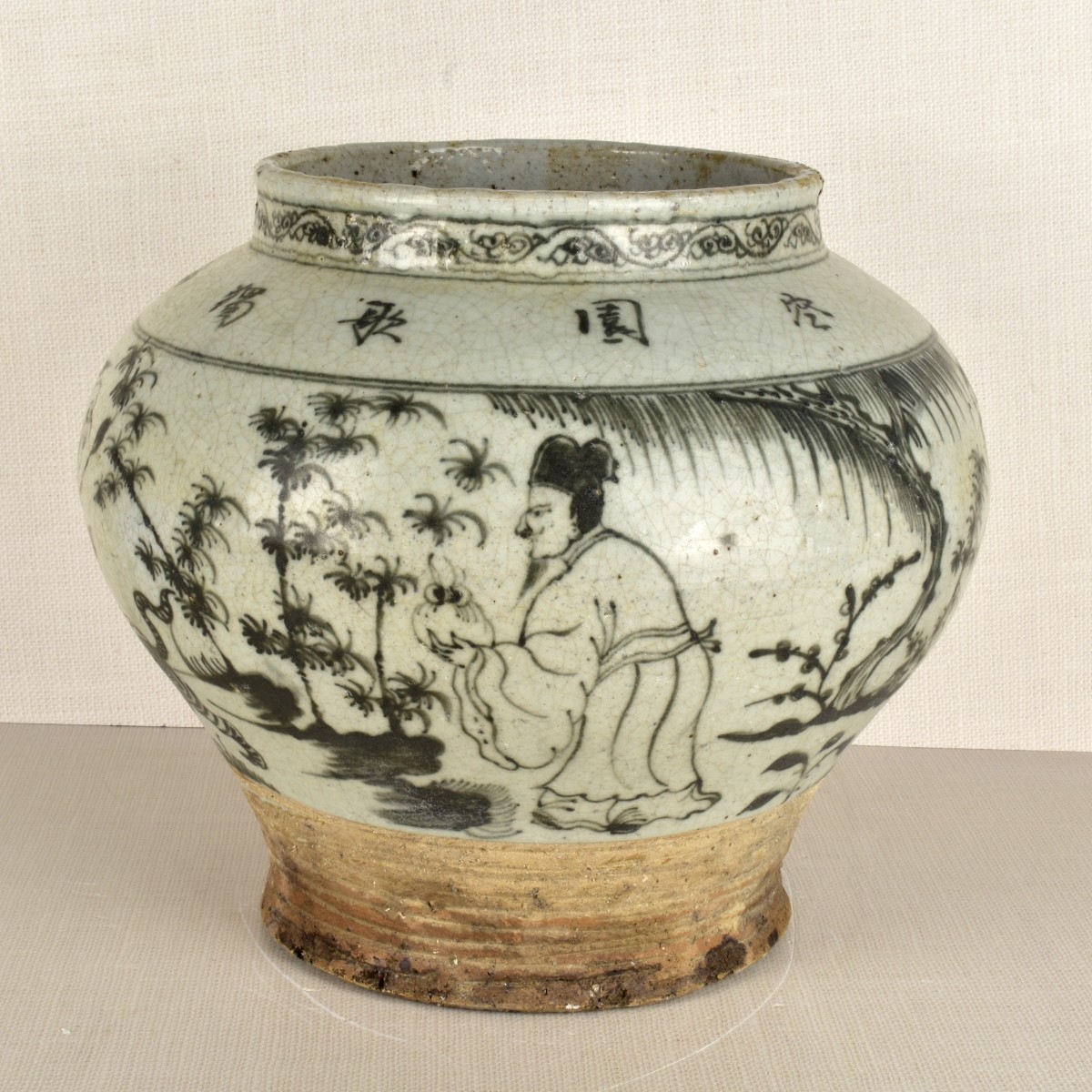 Large Chinese Porcelain Crock