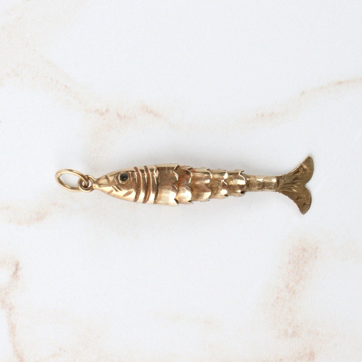 14K Fish Pendant