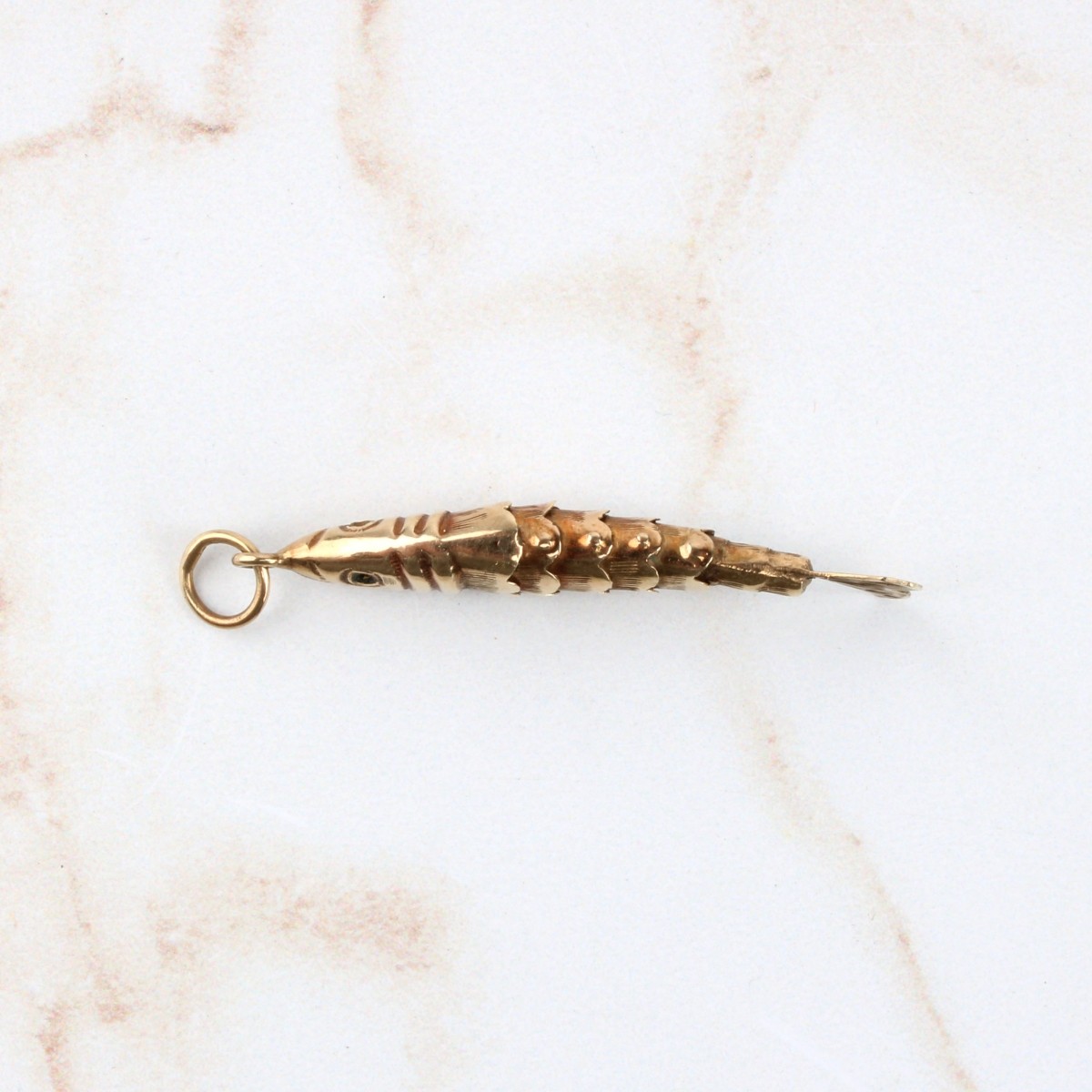 14K Fish Pendant