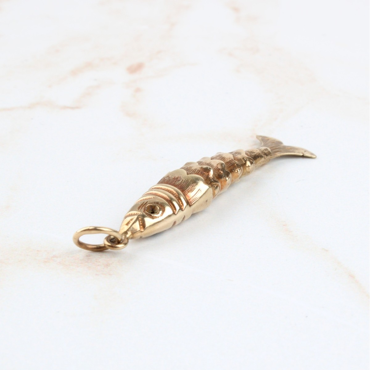 14K Fish Pendant