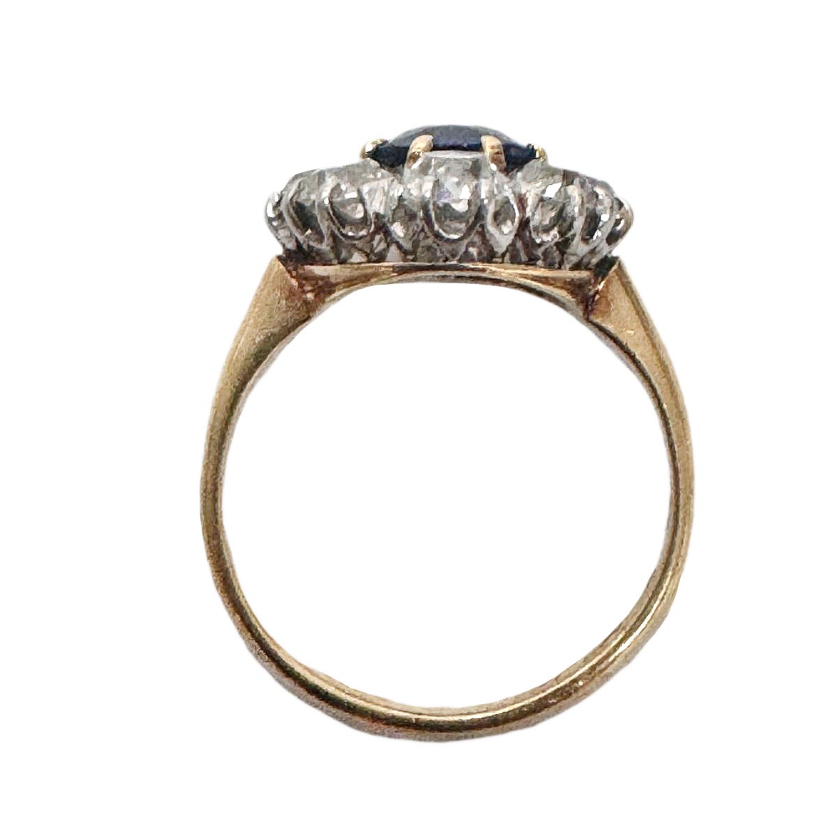 Sapphire, Diamond and 14K Ring