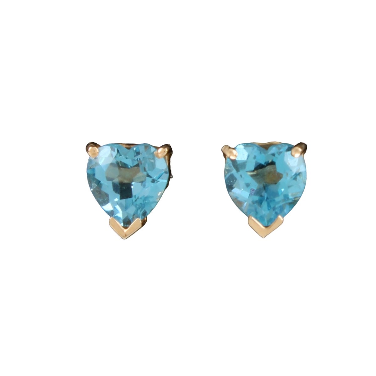 Blue Topaz Necklace and Ear Studs