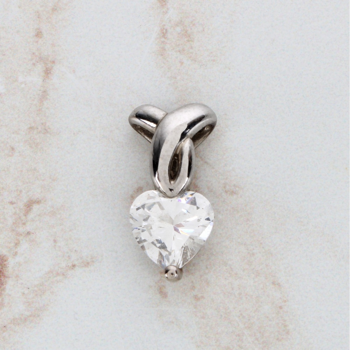 14K and Cubic Zirconia Pendant
