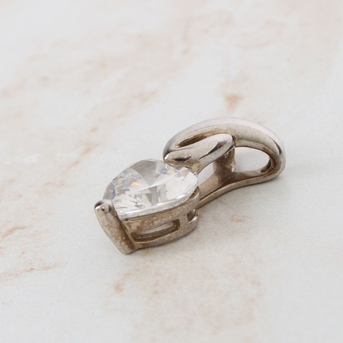14K and Cubic Zirconia Pendant