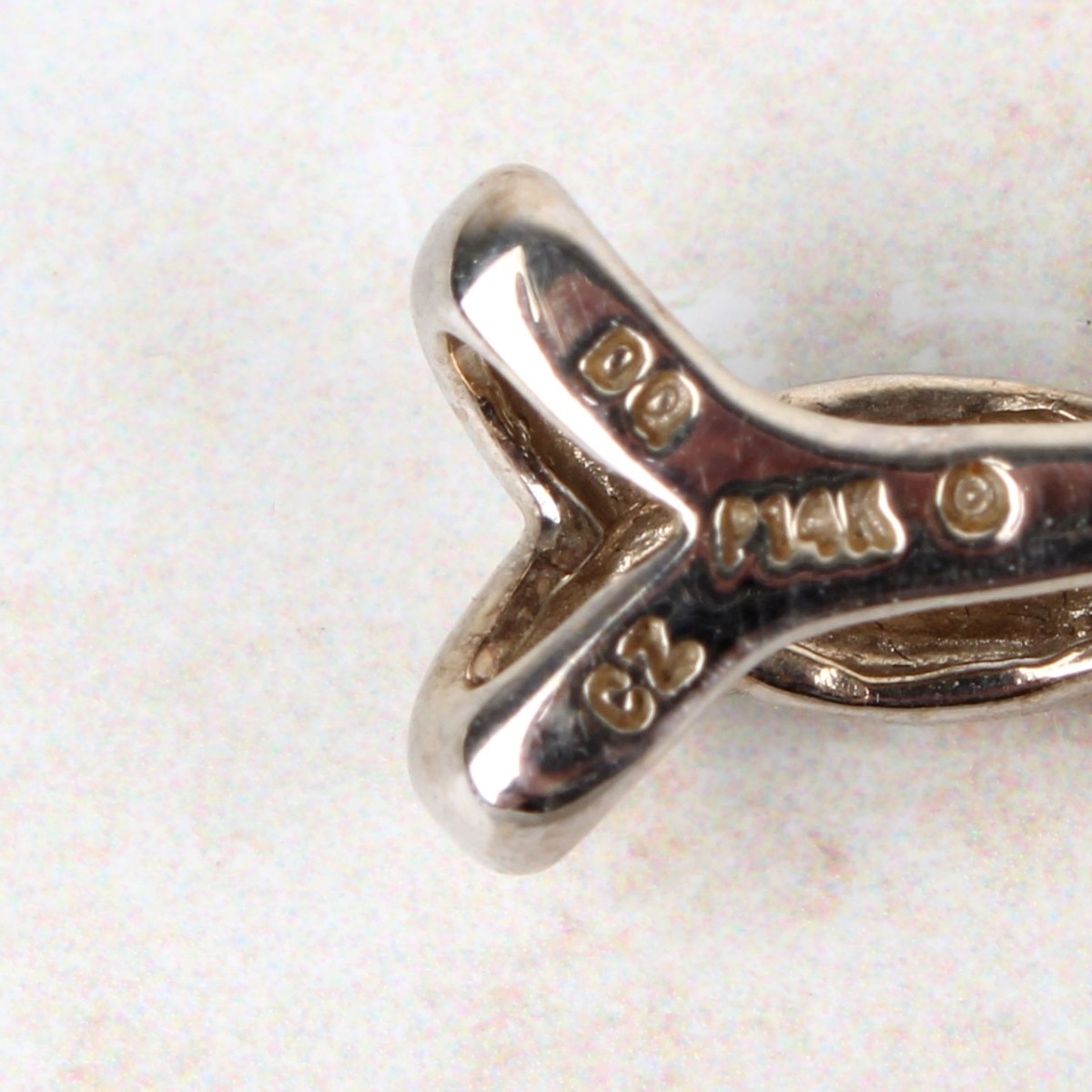 14K and Cubic Zirconia Pendant