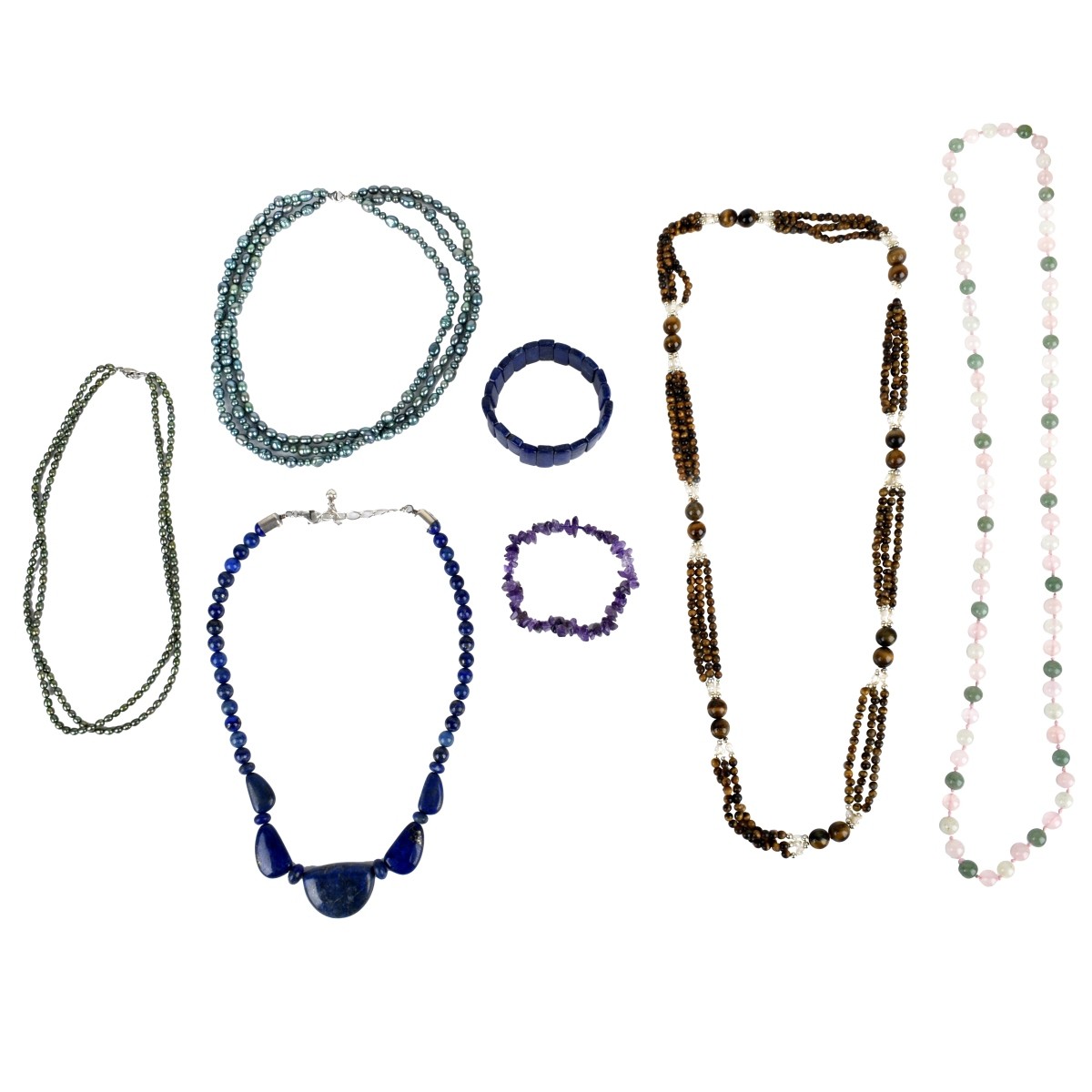 Pearl and Hardstone Jewelry