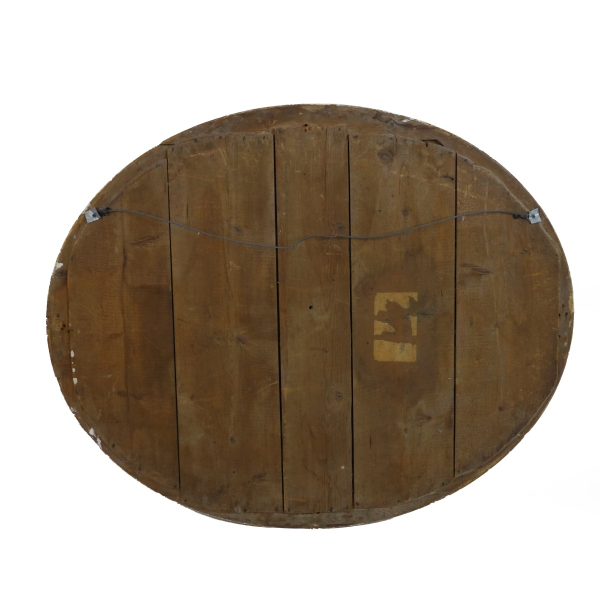 19th C. Louis Philippe Giltwood Oval Mirror