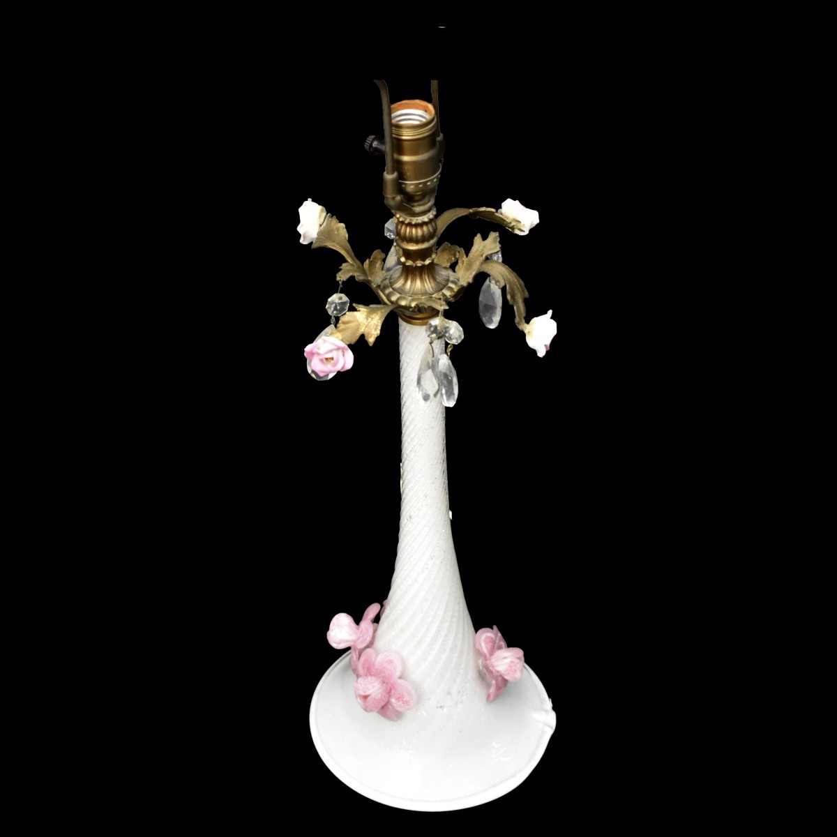 Pair of Murano Venetian Glass Lamps
