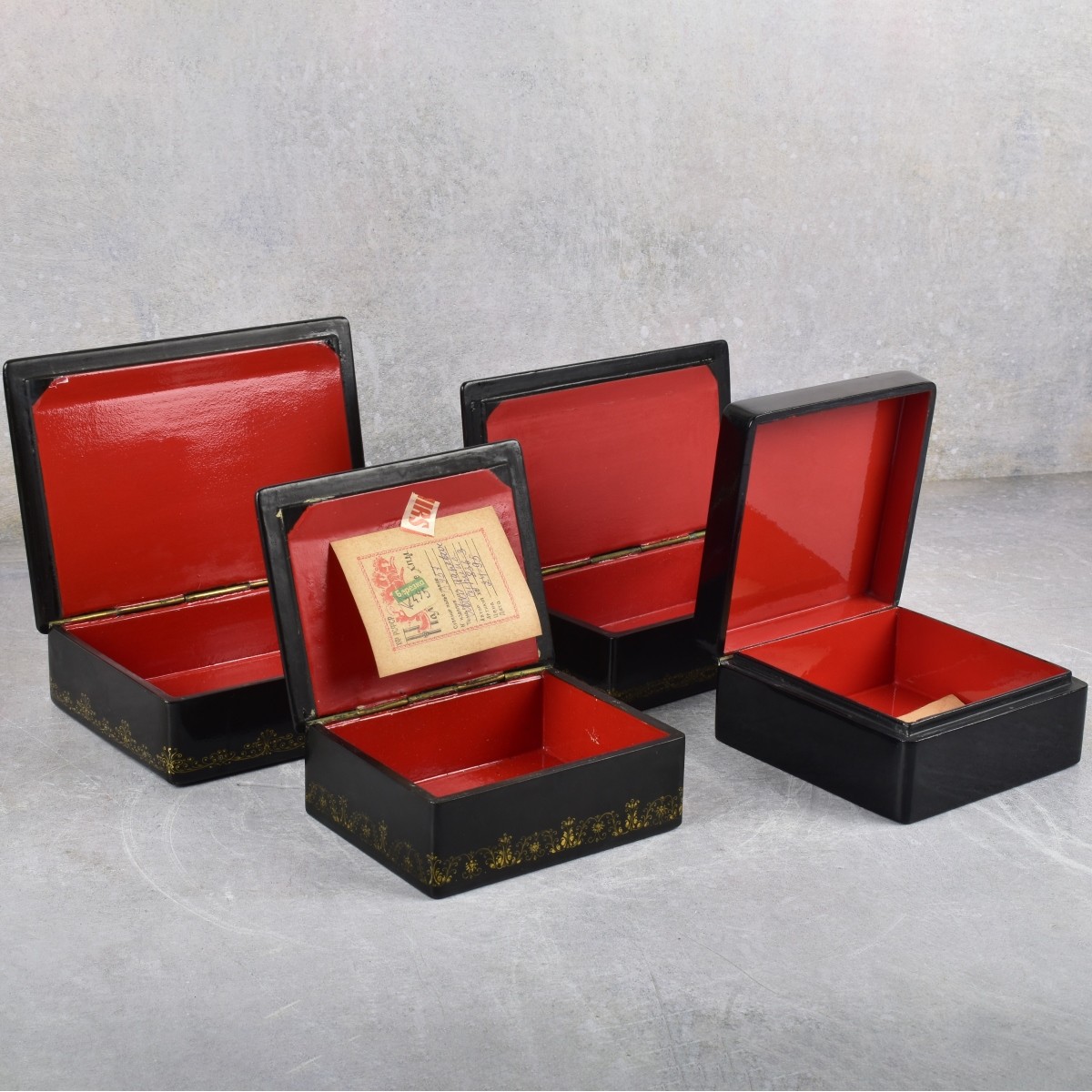 Vintage Russian Paper Mache Boxes