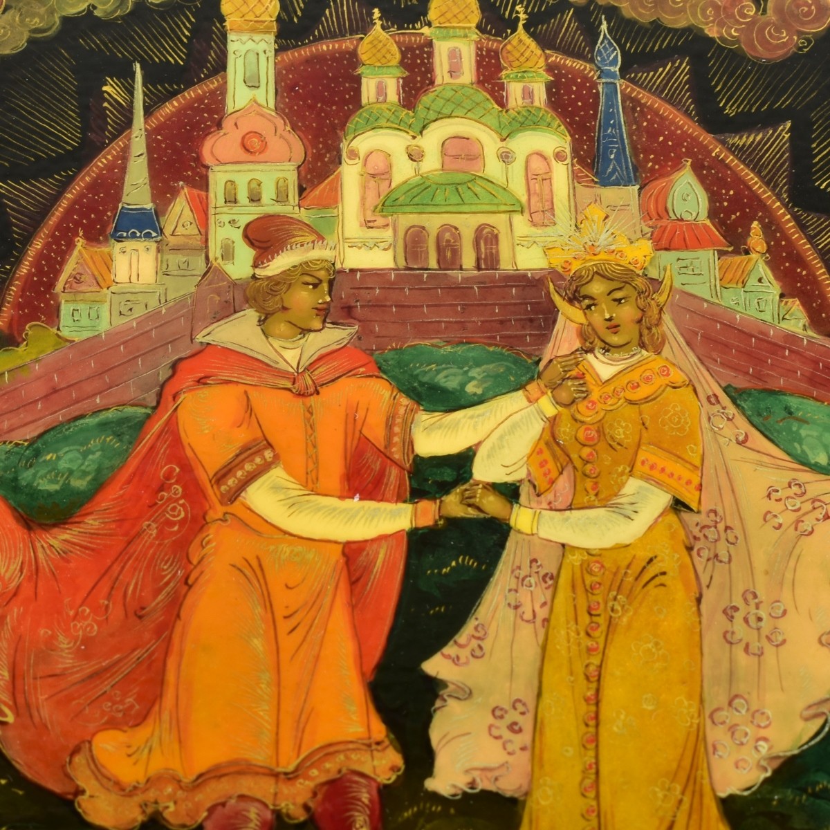 Vintage Russian Paper Mache Boxes