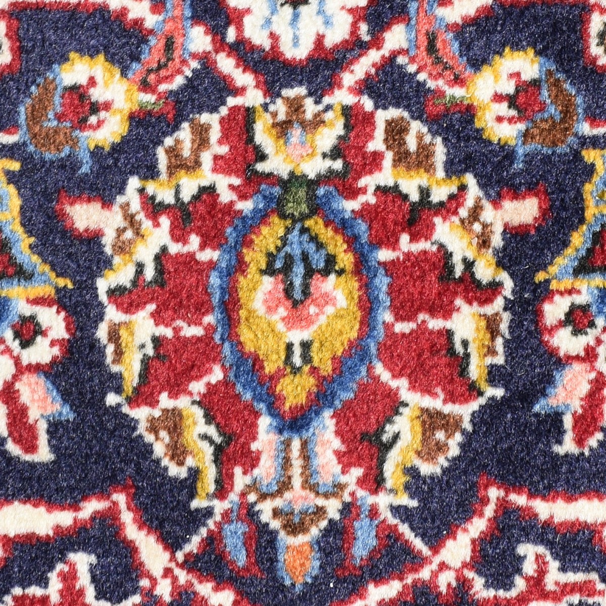 Semi-antique Persian Kashan Rug