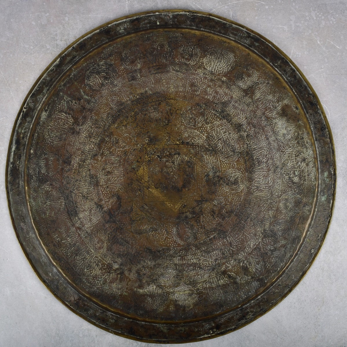 Vintage Moroccan Brass Tray