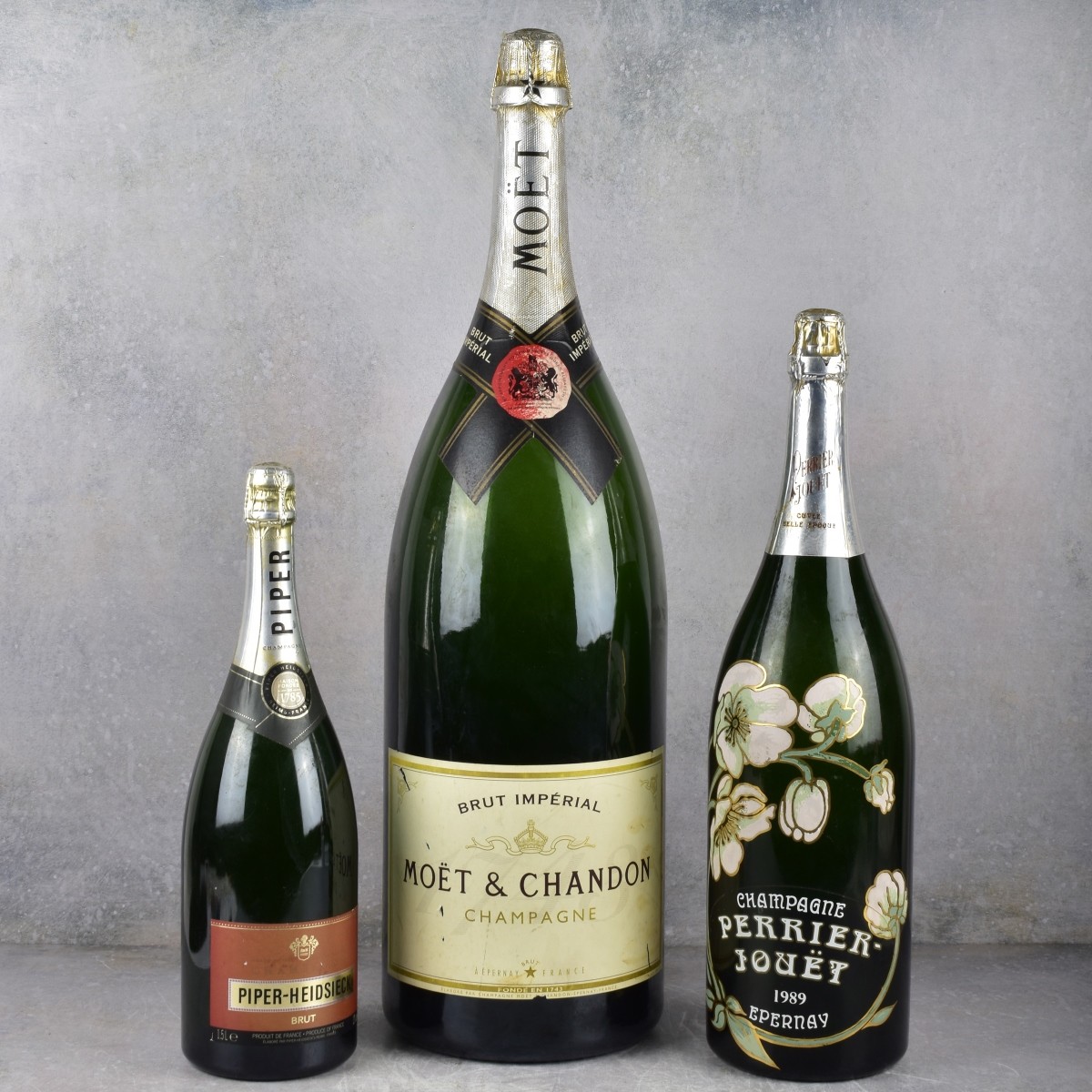 Vintage French Champagne Bottles