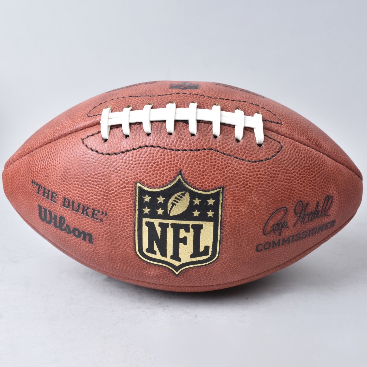 Two (2) NFL Authentic Footballs R. Wayne W. Welker