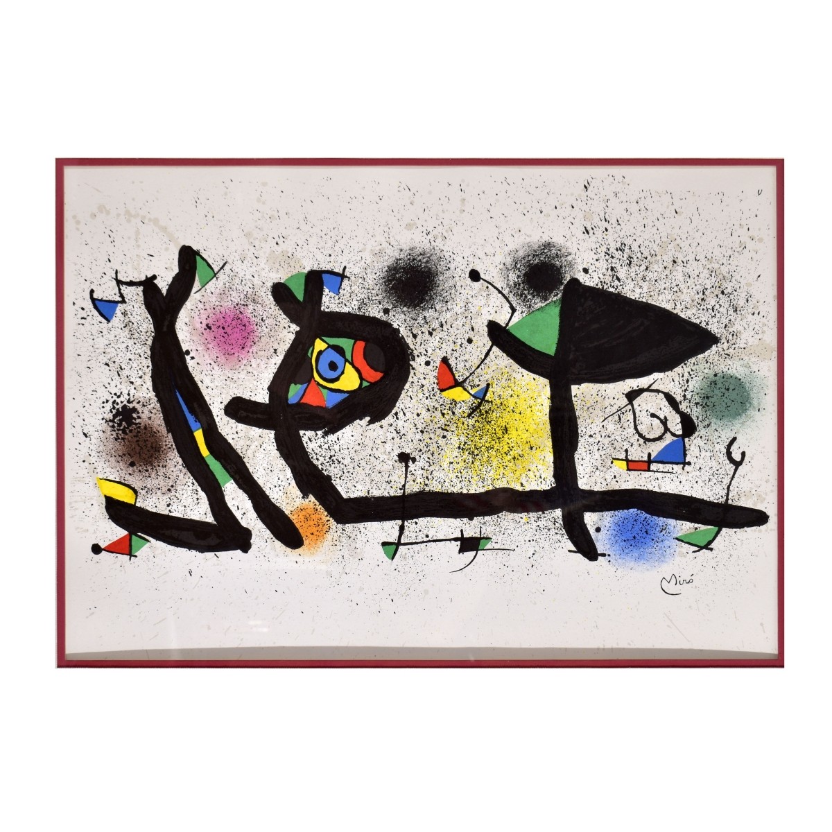 After: Joan Miro (1893 -1983) Color Print on Paper