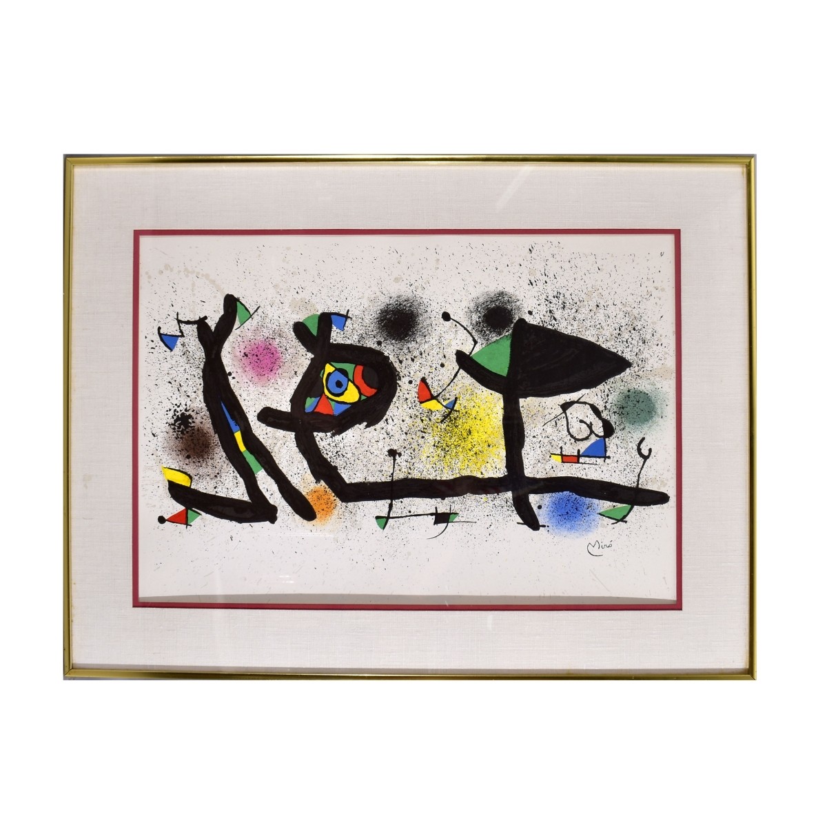 After: Joan Miro (1893 -1983) Color Print on Paper