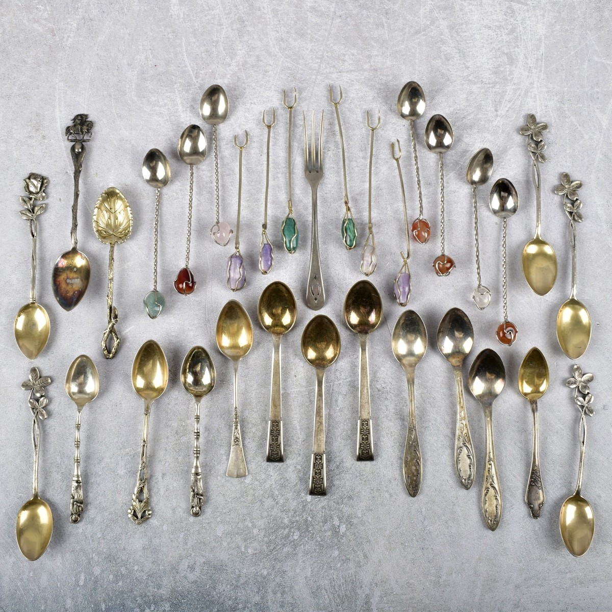 Assorted Spoons and Cocktail Forks
