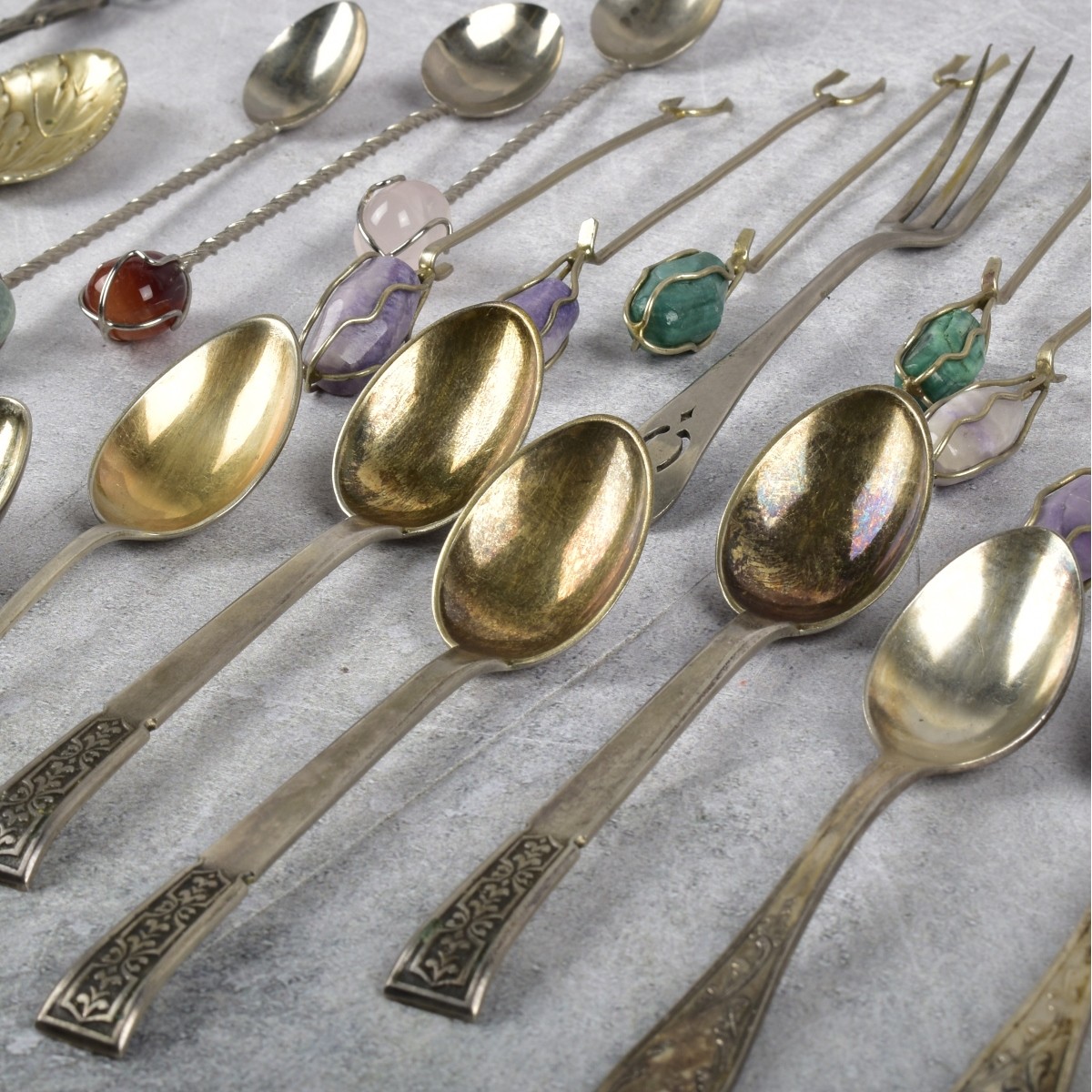 Assorted Spoons and Cocktail Forks