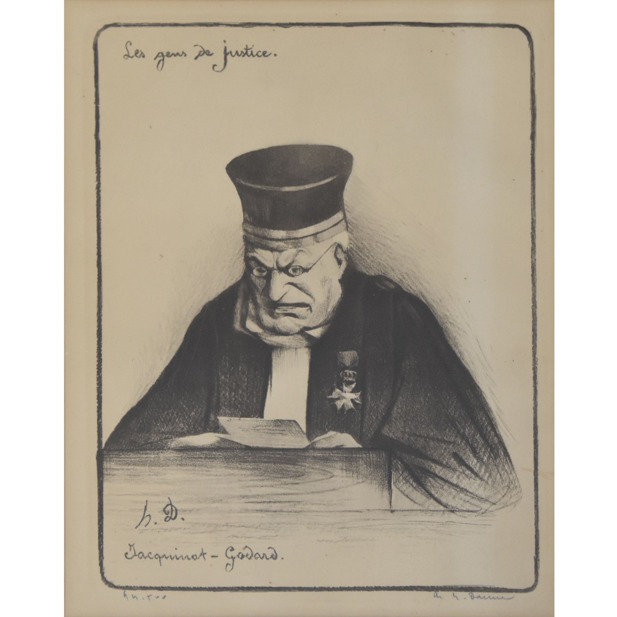 HonorÈ Daumier, French (1808-1879)