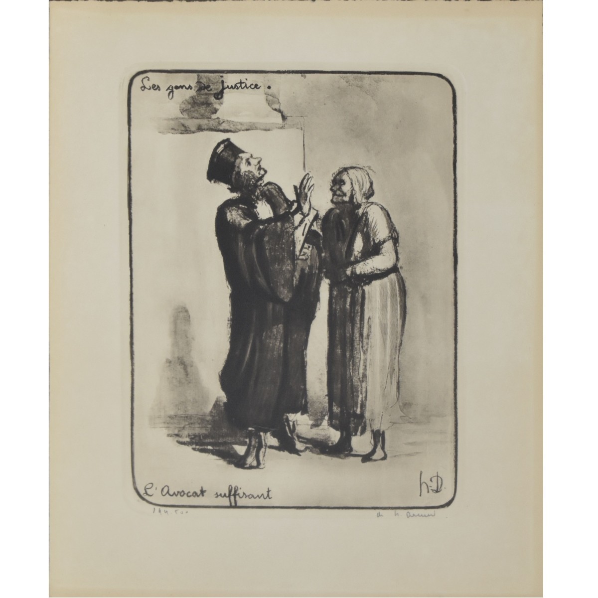 HonorÈ Daumier, French (1808-1879)