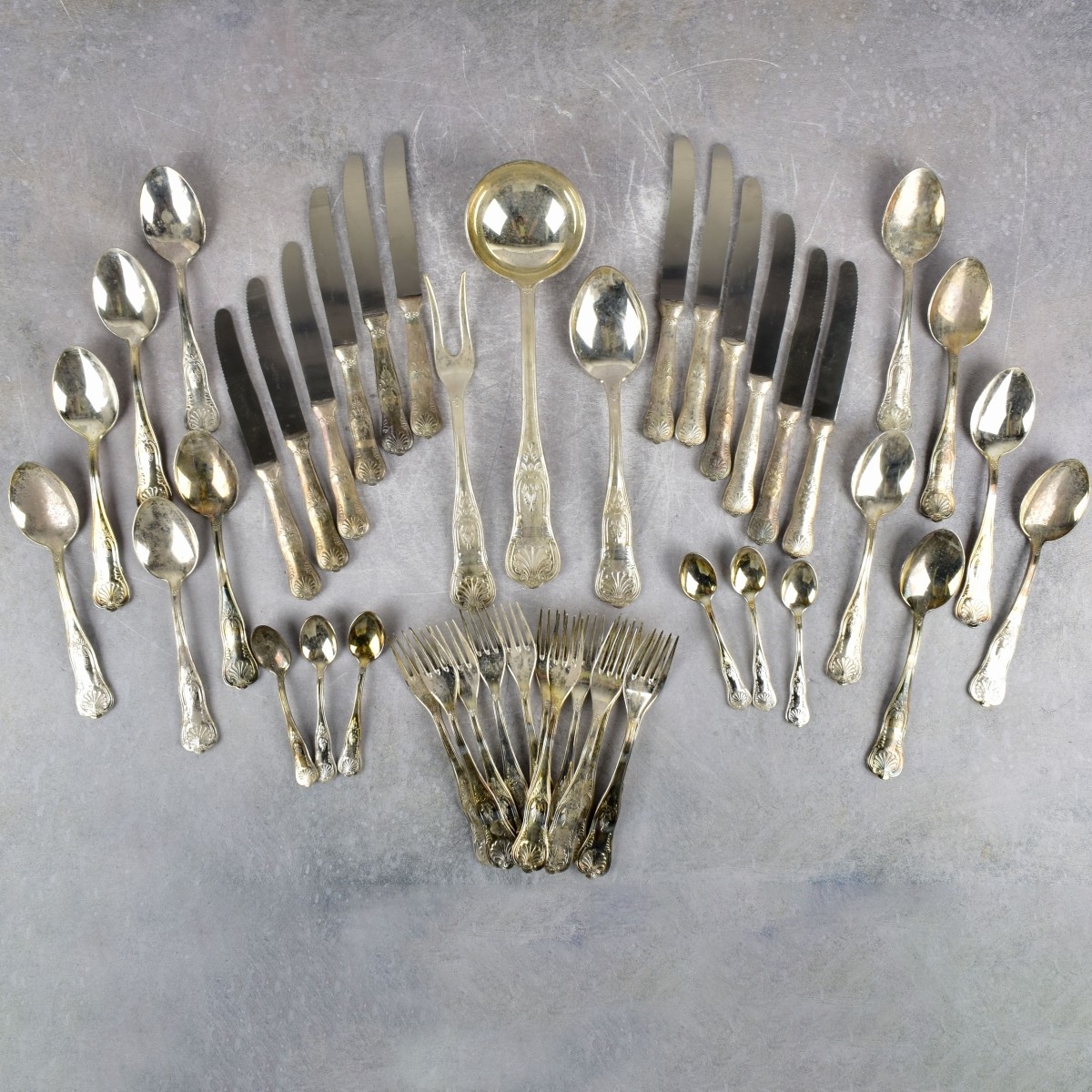 Italian ARG 800 Silverplate Flatware