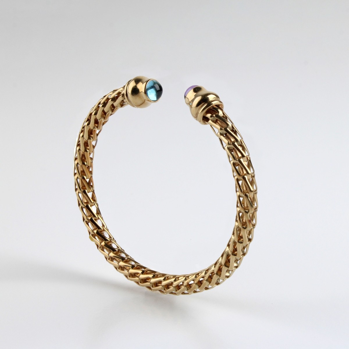 Gemstone and 14K Bracelet