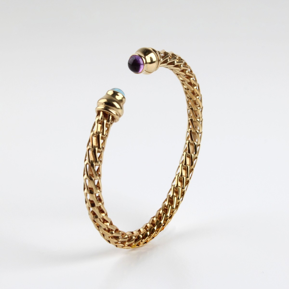 Gemstone and 14K Bracelet