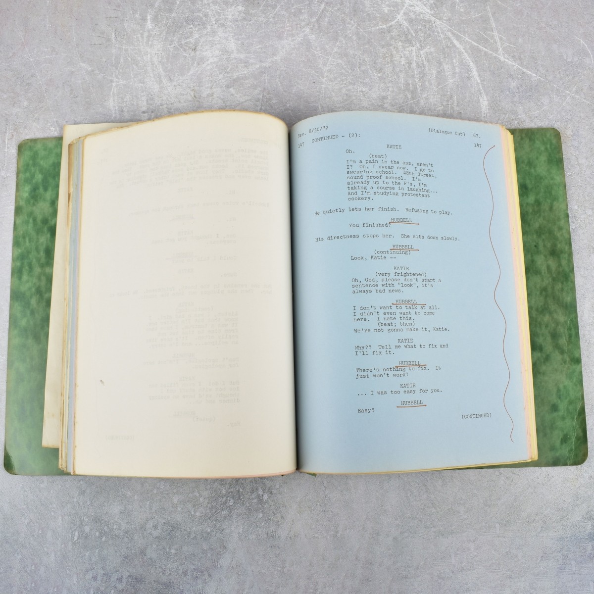 "The Way We Were" Screenplay
