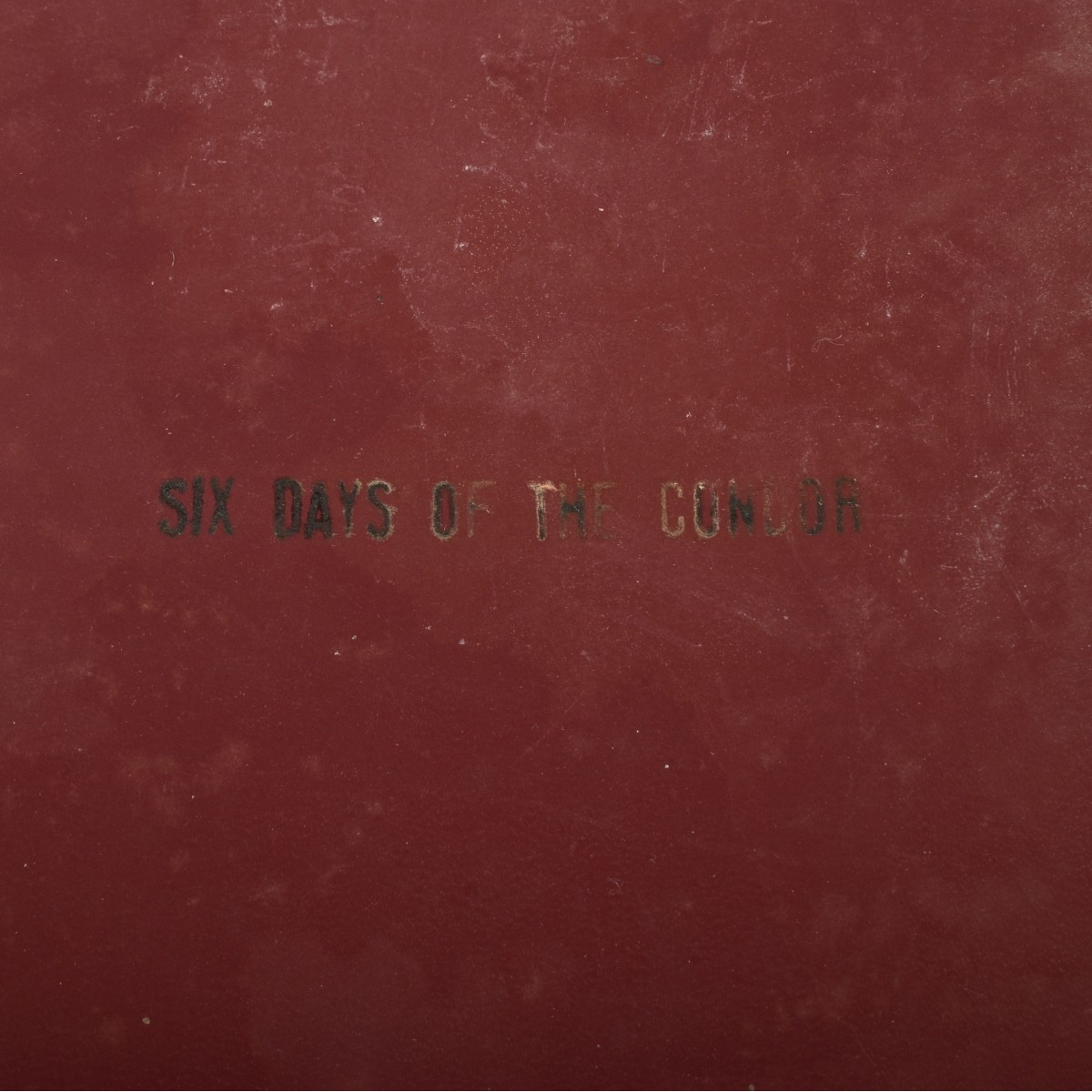 "Six Days Of The Condor" Screenplay