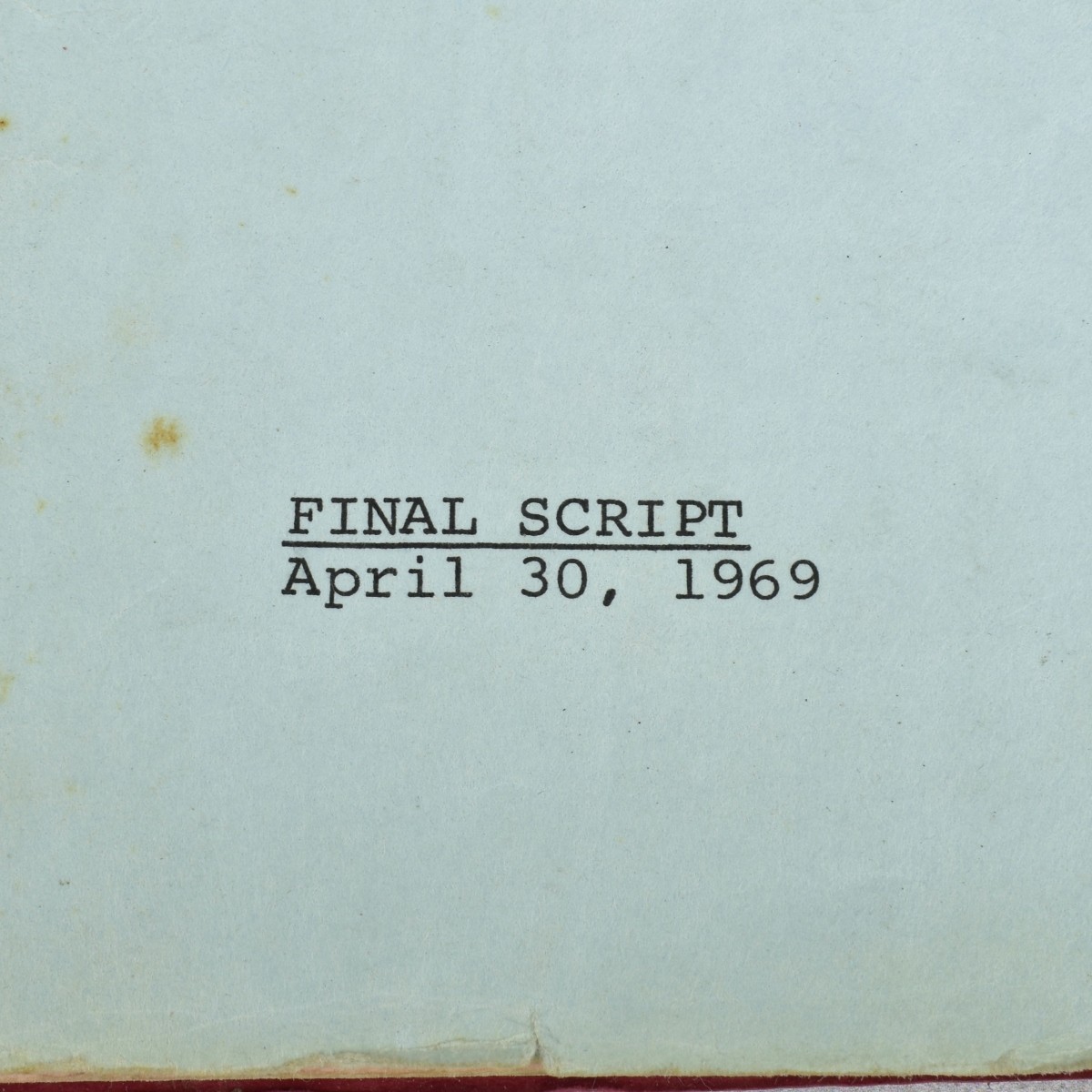 "Little Fauss and Big Halsy" Screenplay