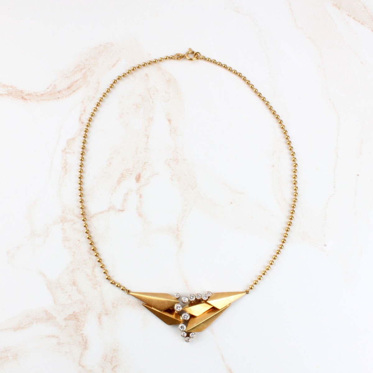 Diamond and 18K Necklace