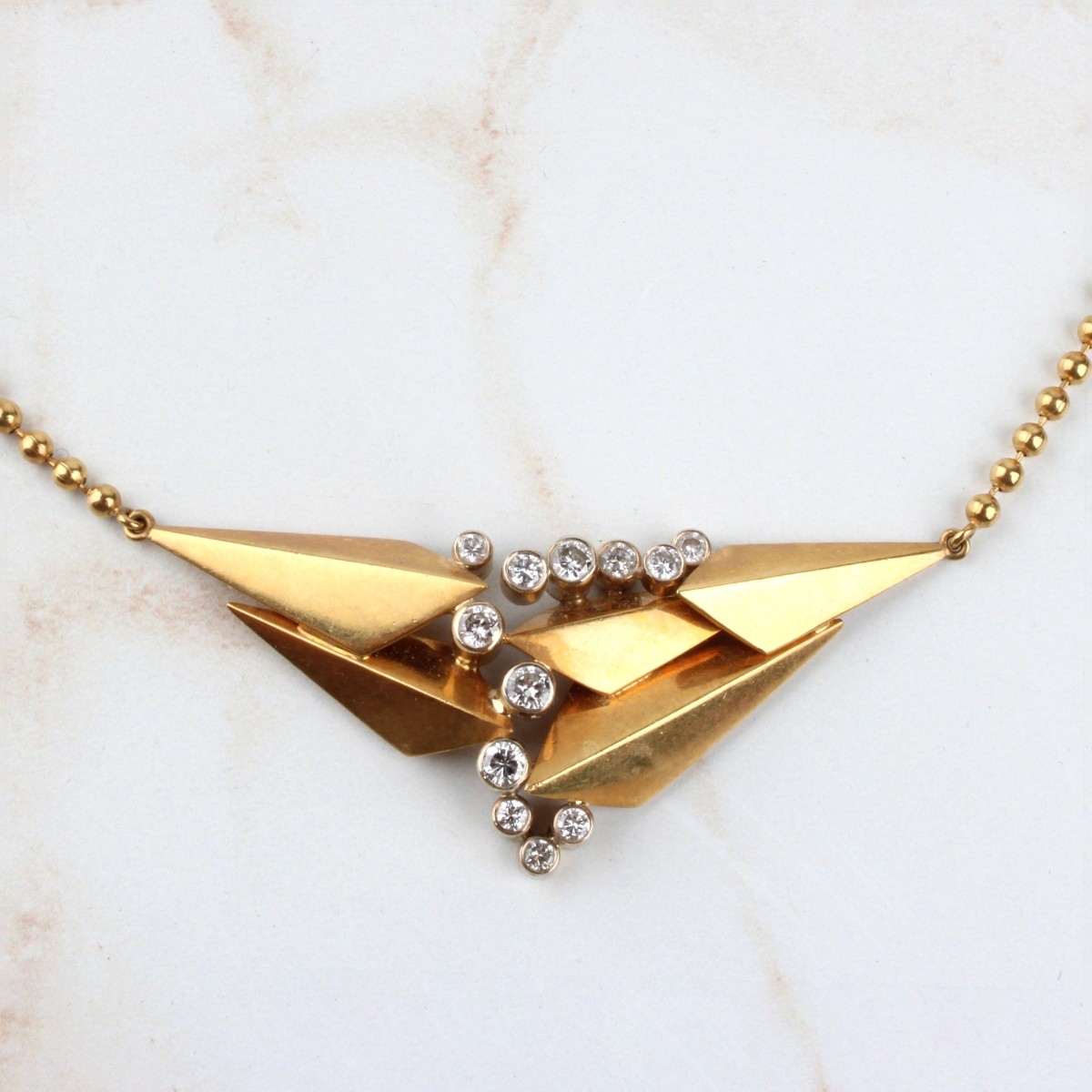 Diamond and 18K Necklace