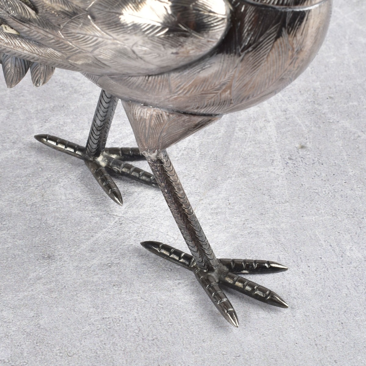 Vintage Pair of Sterling Silver Pheasants