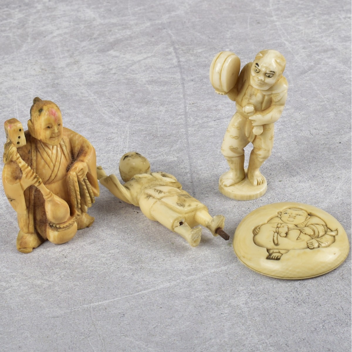 Pieces of Various Antique Carved Items