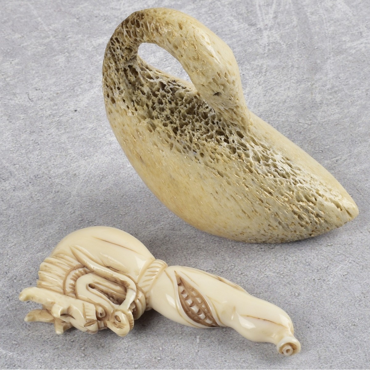 Pieces of Various Antique Carved Items