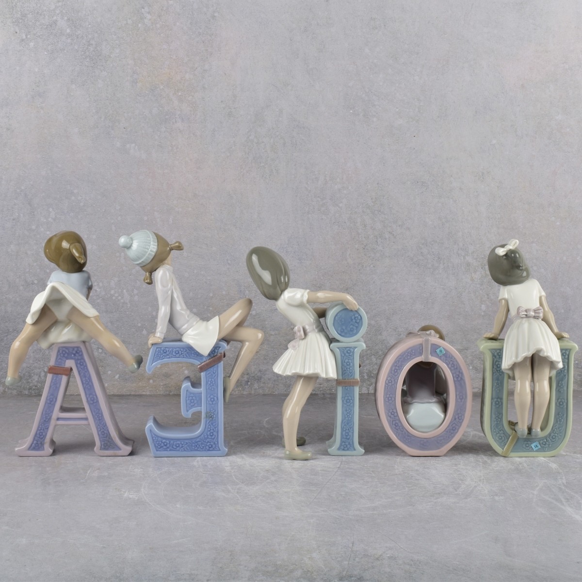 Lladro Spain Porcelain VOWELS