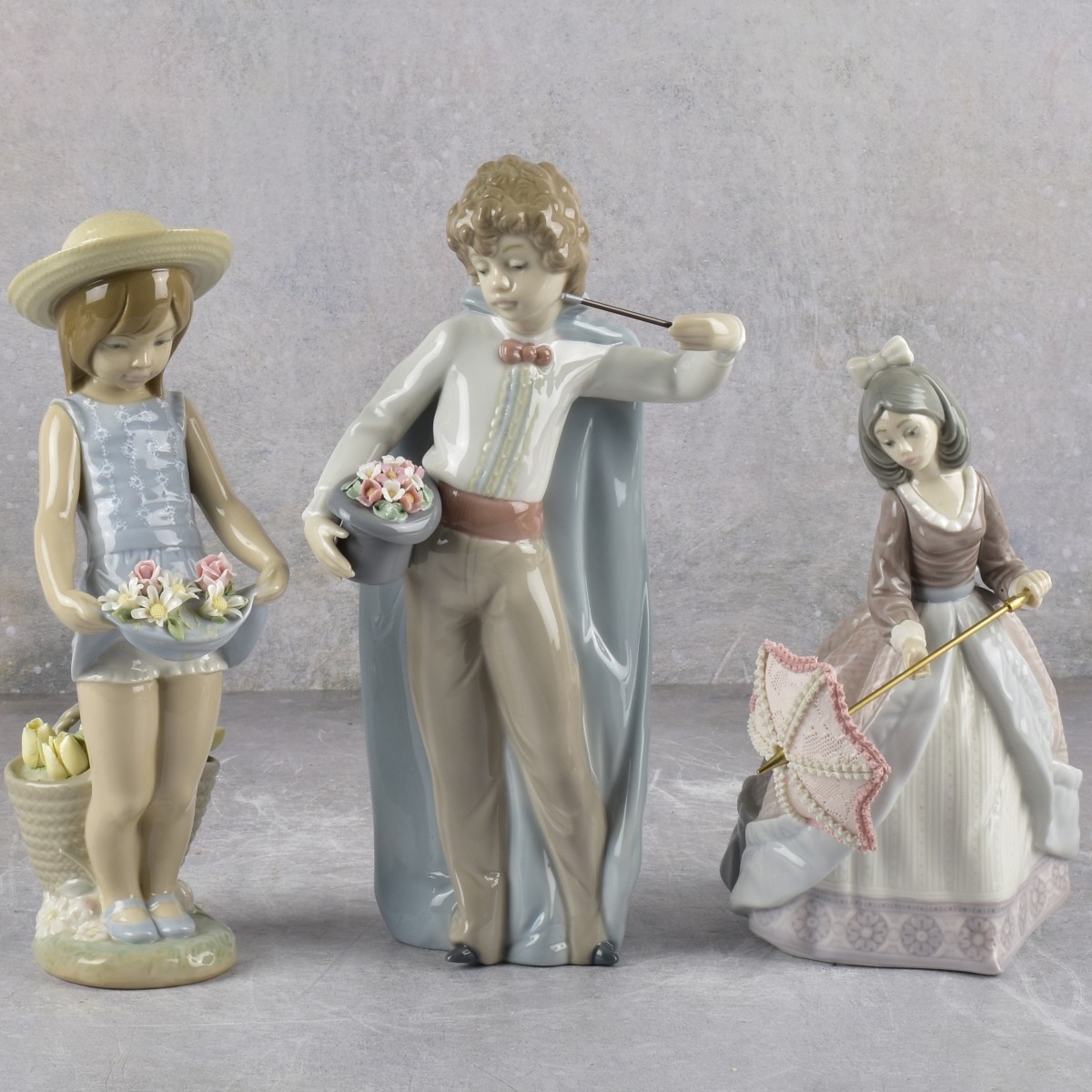 Lladro Spain Gloss Porcelain Figurines