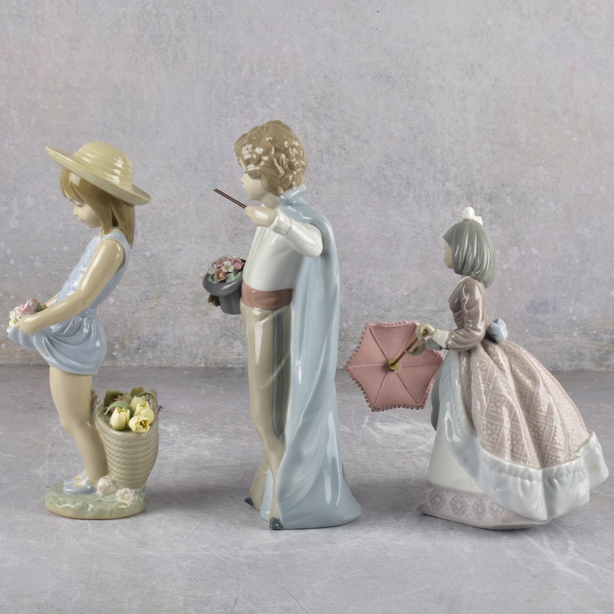 Lladro Spain Gloss Porcelain Figurines