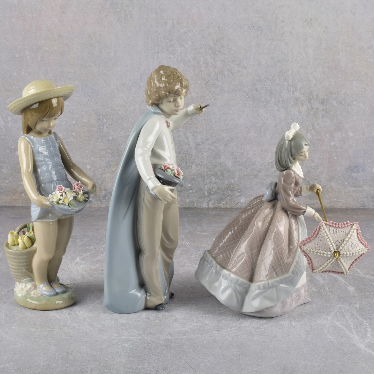Lladro Spain Gloss Porcelain Figurines