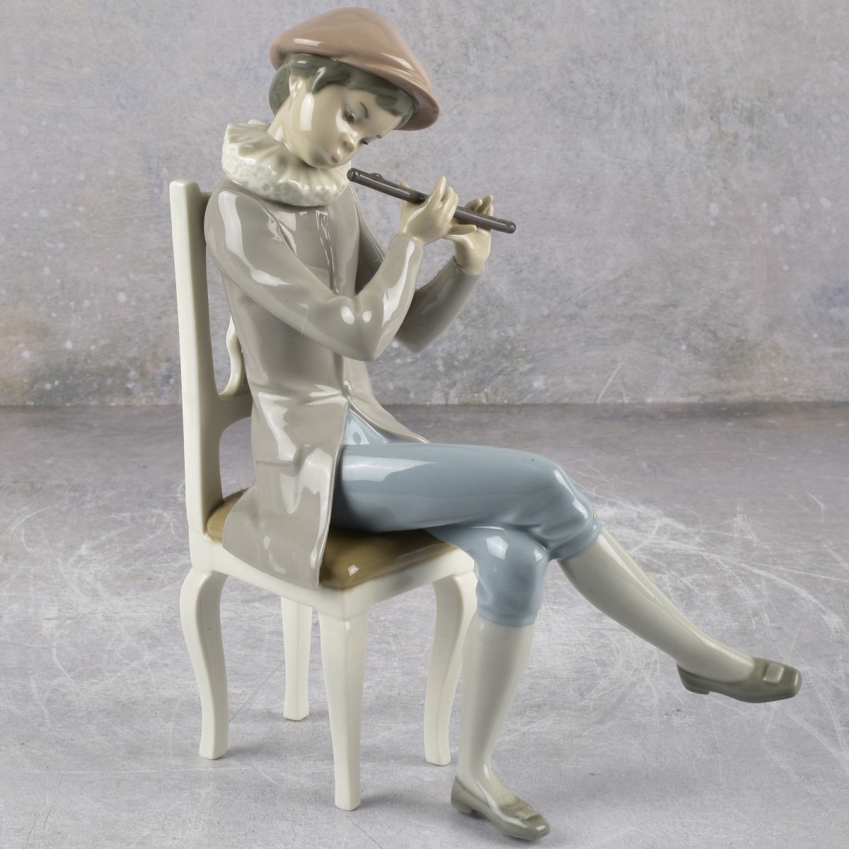 Lladro Spain "Boy Plying Flute"