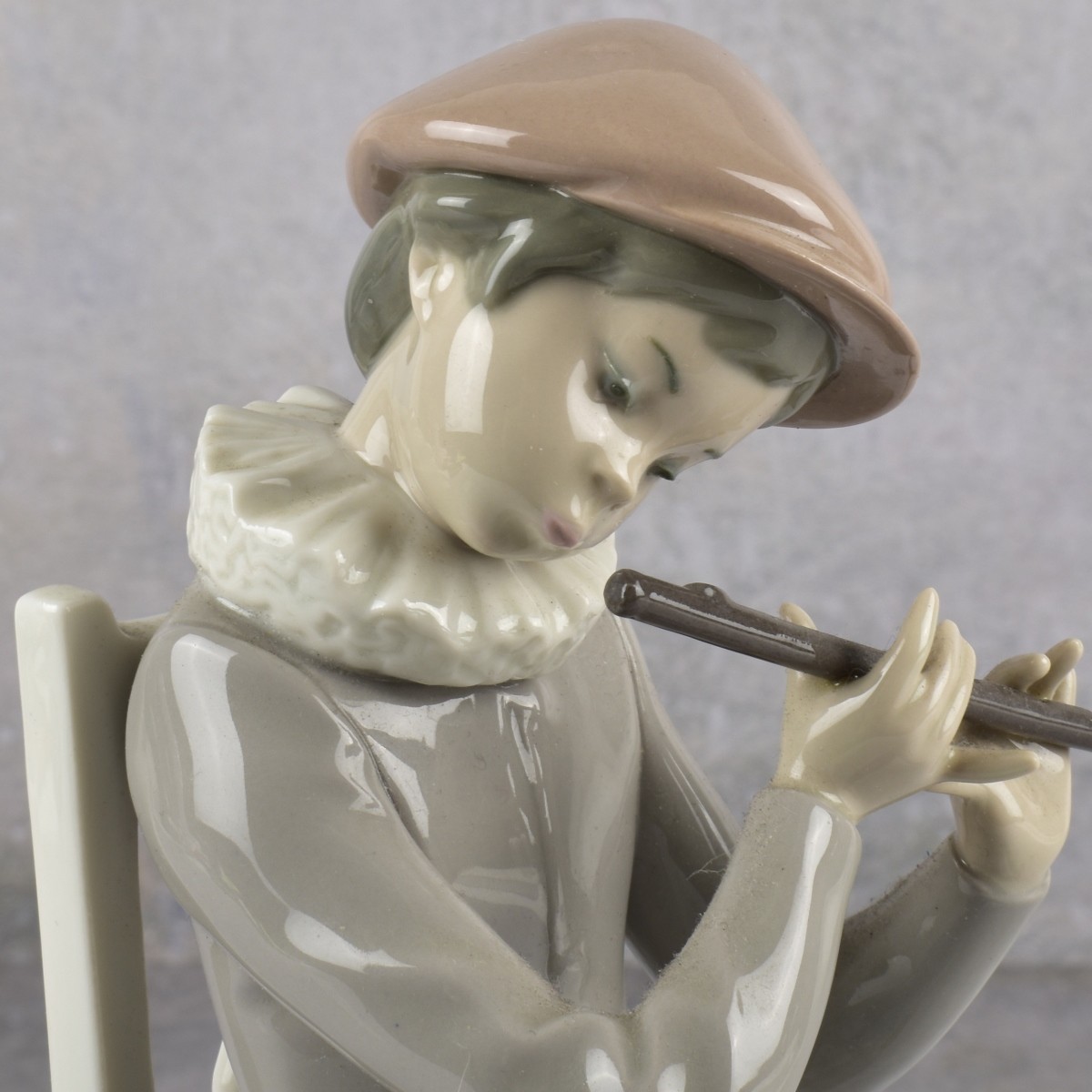 Lladro Spain "Boy Plying Flute"