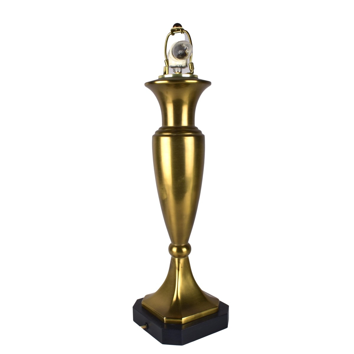 Mid-Century Baluster Shape Brass Lamps