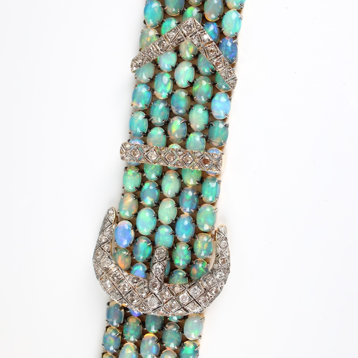 Diamond, Opal and Vermeil Bracelet