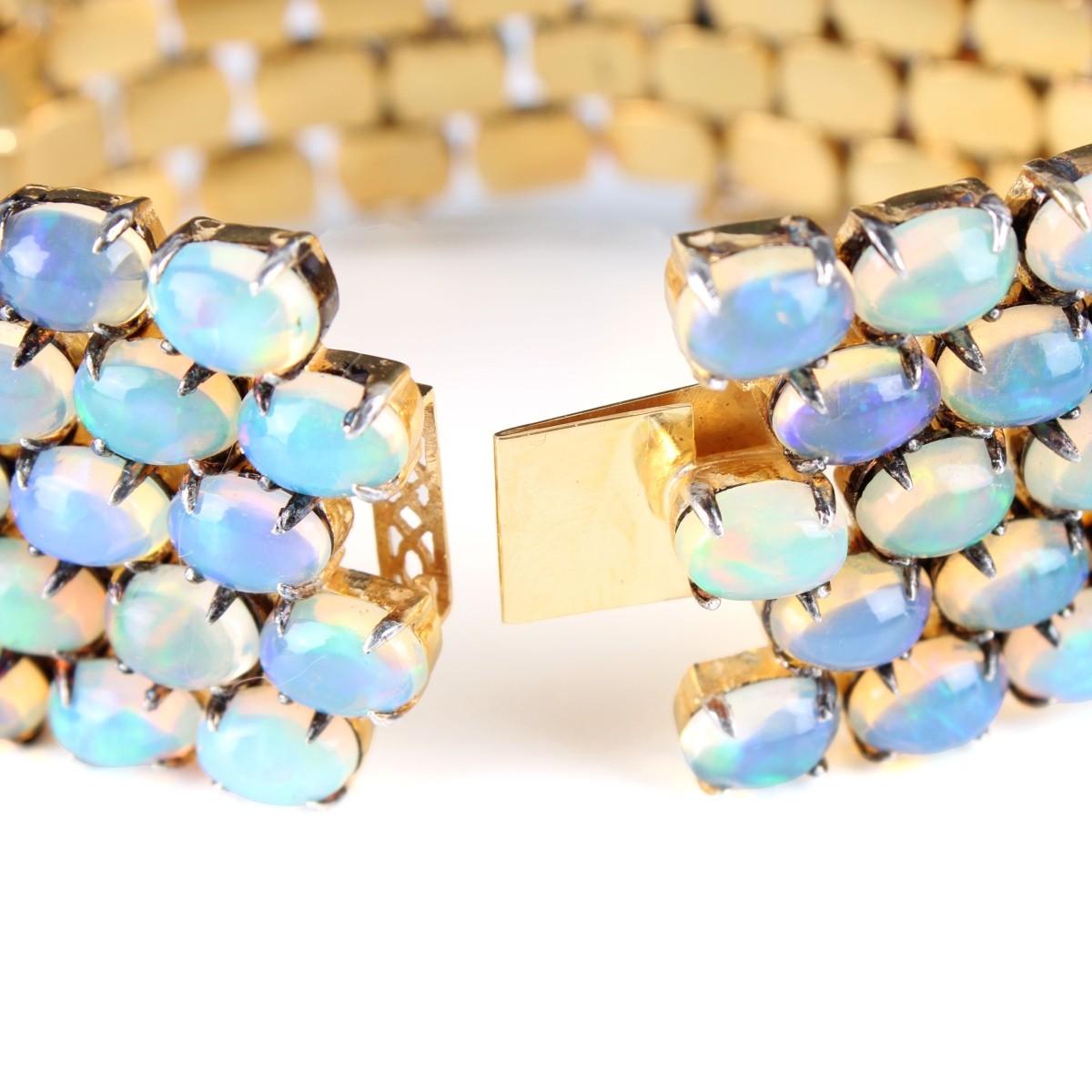 Diamond, Opal and Vermeil Bracelet