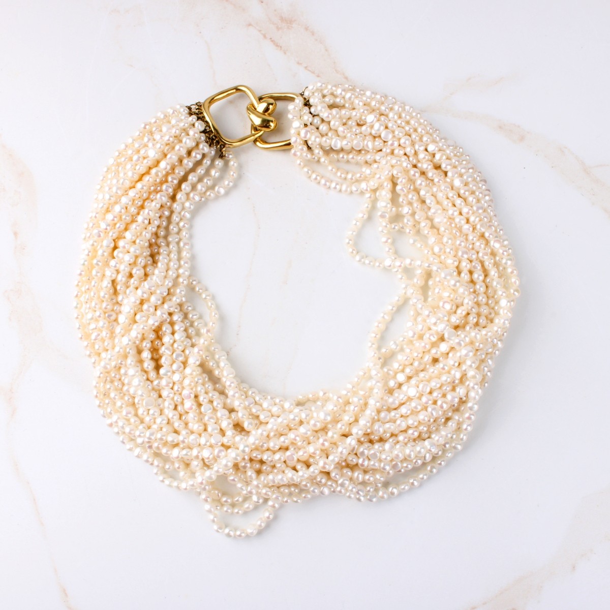 Pearl and 18K Necklace