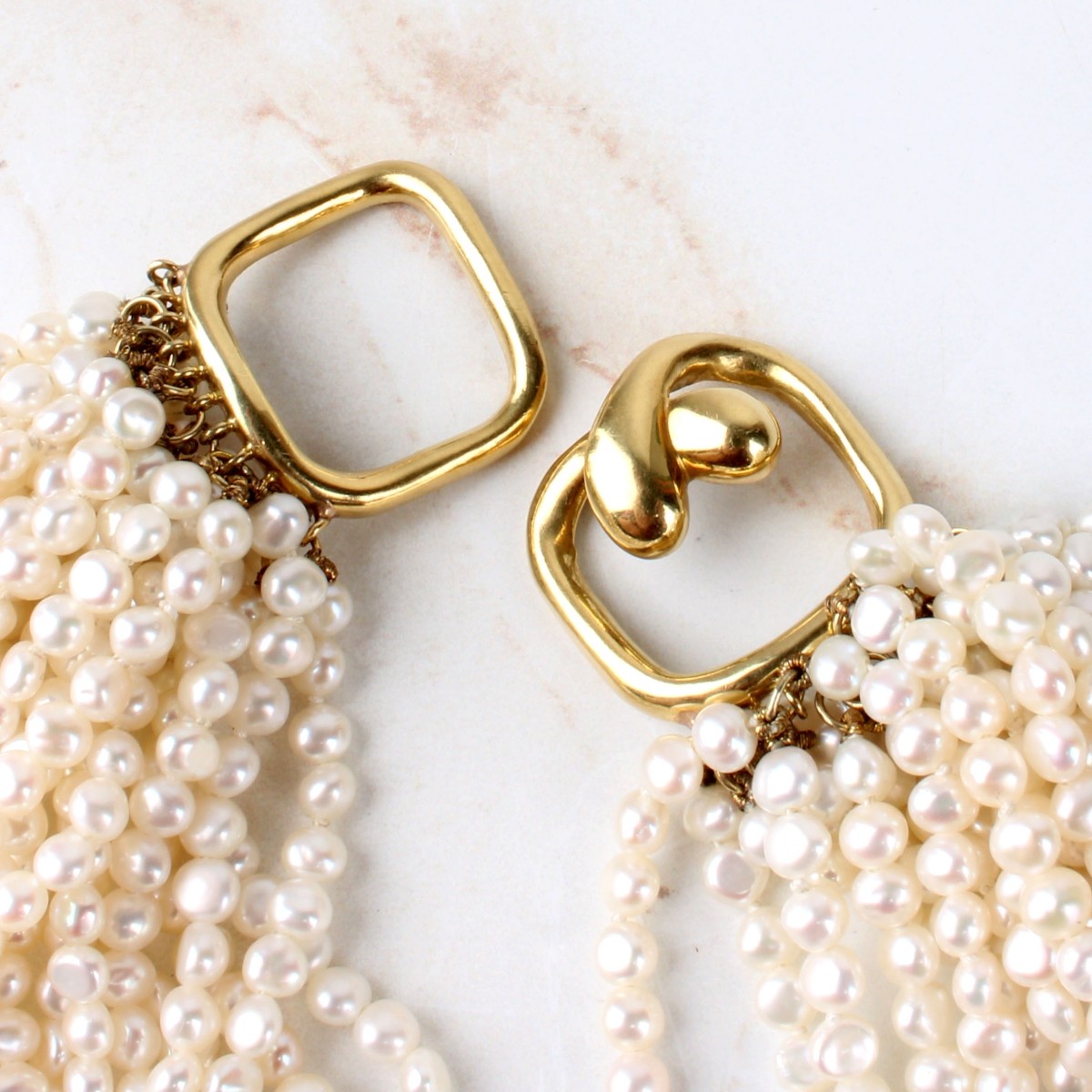 Pearl and 18K Necklace